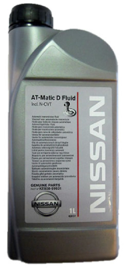 масло трансмиссионное! NISSAN AT-Matic D Fluid (1L) для АКПП синт.\