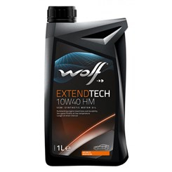 Масло моторное полусинтетическое - Wolf ExtendTech HM 10W40, 1л (8302114 / 151271)