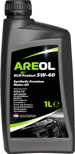 Масло моторное синтетическое - AREOL ECO Protect 5W40 / 5W40AR060 (1л)