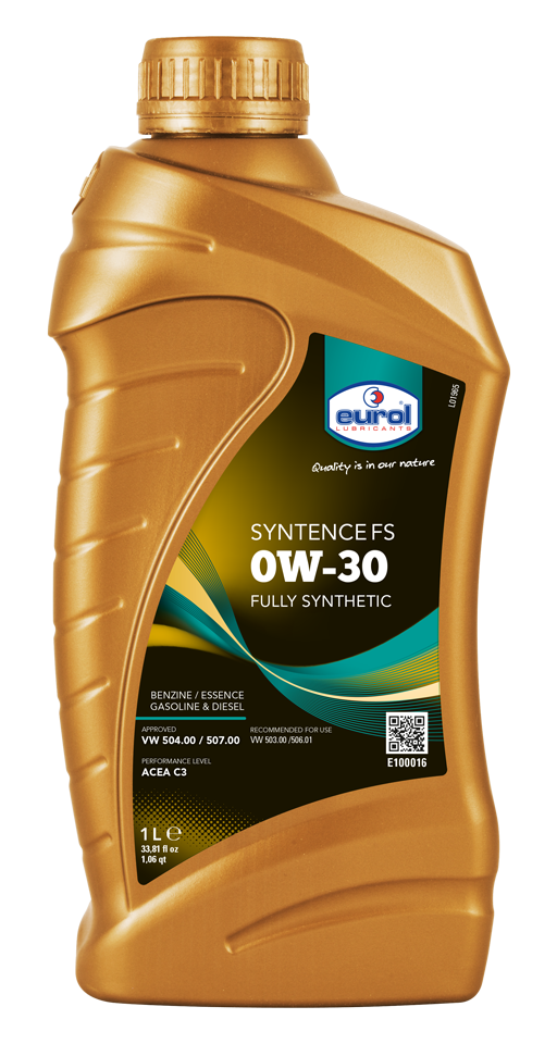 Масло моторное синтетическое - Eurol Syntence FS 0W-30 1л