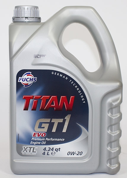 Масло моторное синтетическое - FUCHS TITAN GT1 EVO 0W-20 4л