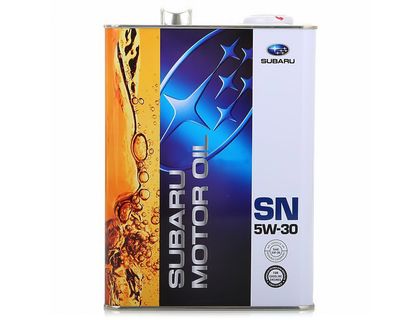Масло моторное синтетическое - SUBARU SN ENGINE OIL 5W30 4л
