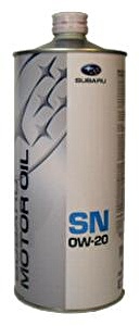 Масло моторное синтетическое - SUBARU SN ENGINE OIL 0W20 1л