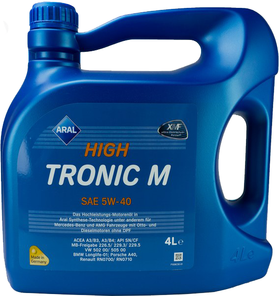 Масло моторное синтетическое - Aral HighTronic M 5W-40 4л