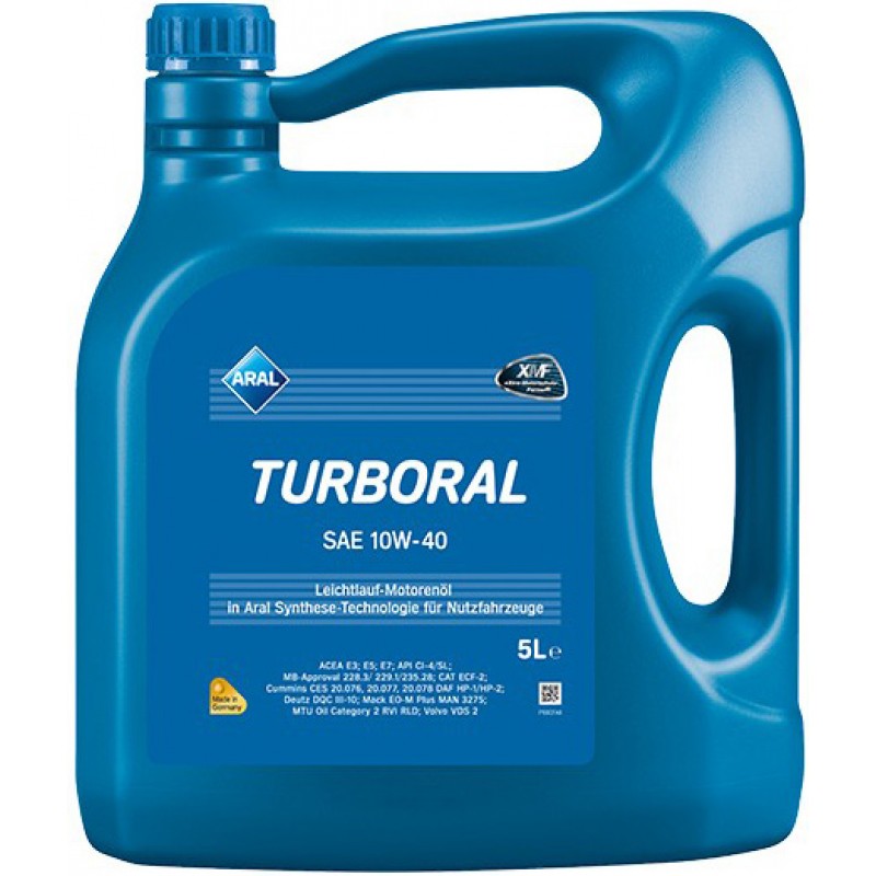 Масло моторное полусинтетическое - Aral Turboral 10W-40 5л