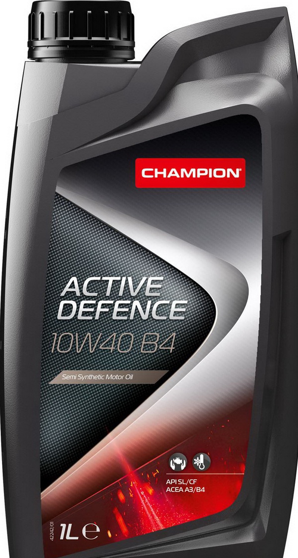 Масло моторное полусинтетическое - Champion Active Defence B4 10W-40 1л