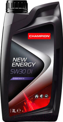 Масло моторное синтетическое - Champion New Energy D1 5W-30 1л