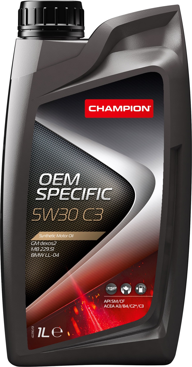 Масло моторное синтетическое - Champion OEM Specific C3 5W-30 1л