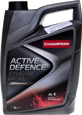 Масло моторное синтетическое - Champion Active Defence B4 Diesel 10W-40 5л