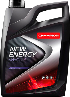 Масло моторное синтетическое - Champion New Energy D1 5W-30 4л