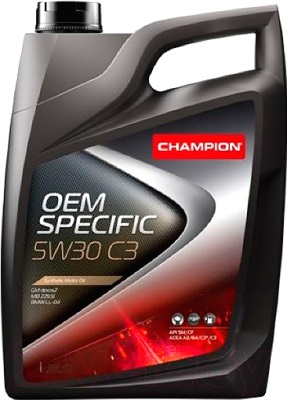 Масло моторное синтетическое - Champion OEM Specific C3 5W-30 4л