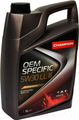 Масло моторное синтетическое - Champion OEM Specific LL III 5W-30 5л