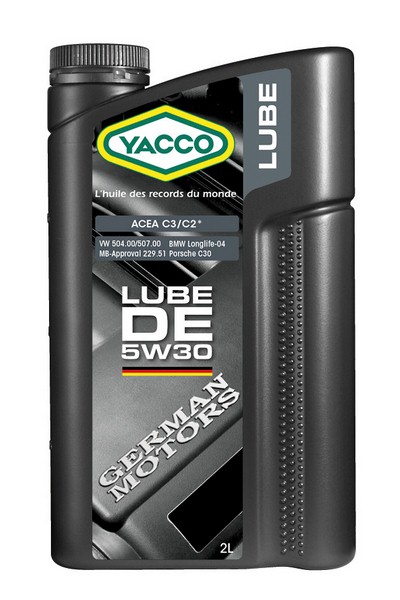 Масло моторное синтетическое - YACCO LUBE DE 5W30, 2л