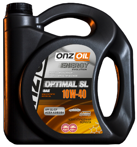 Масло моторное полусинтетическое - ONZOIL Optimal SL 10W40 4,5л