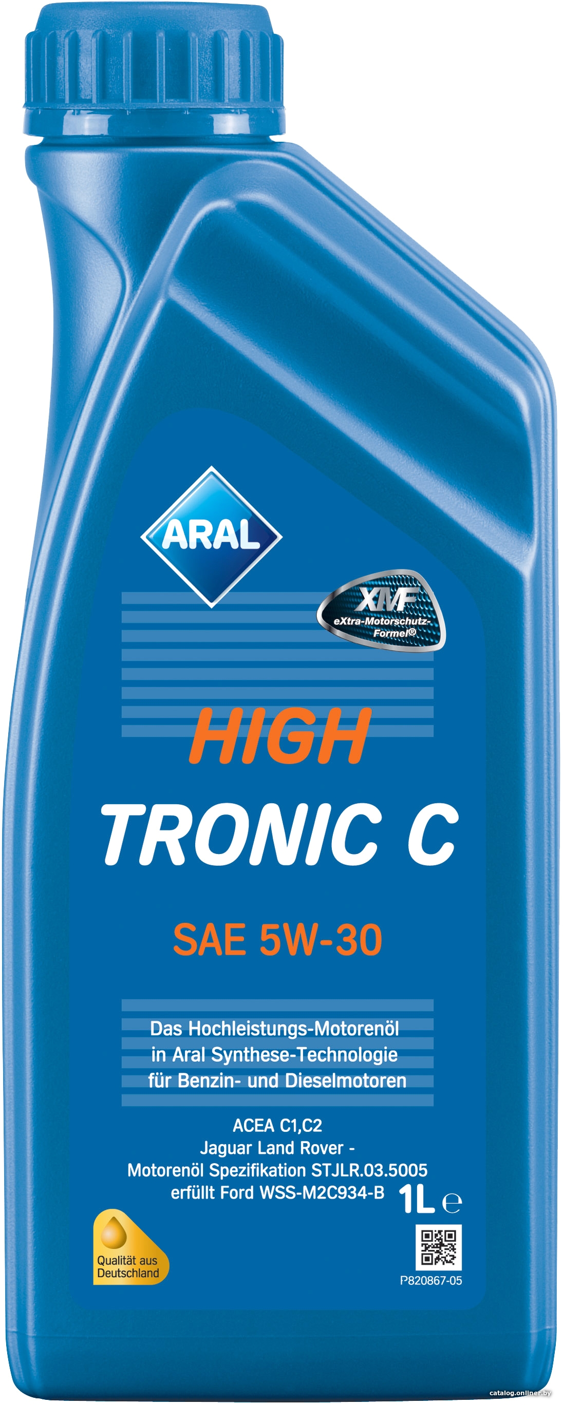 Масло моторное синтетическое - Aral HighTronic C 5W-30 1л