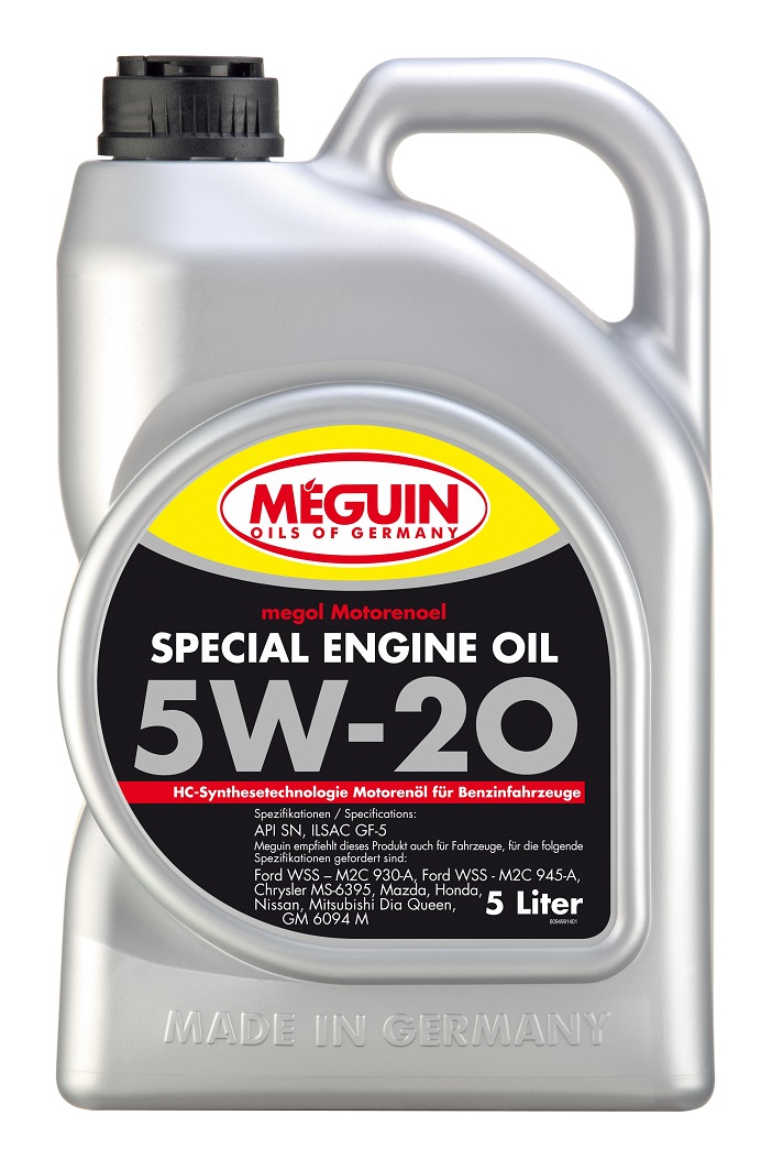 Моторное масло - MEGUIN MEGOL SPECIAL ENGINE OIL 5W20, 1л / 9498