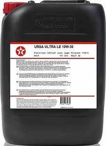 Масло моторное синтетическое - Texaco Ursa Ultra LE 10W-30 20л