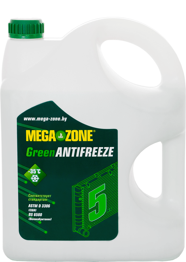 Антифриз MegaZone зеленый -35С, 5 кг (готовый)