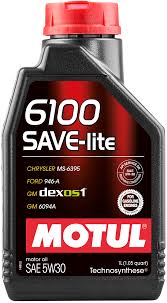 Масло моторное синтетическое - MOTUL 6100 SAVE-LITE 5W-30, 1л