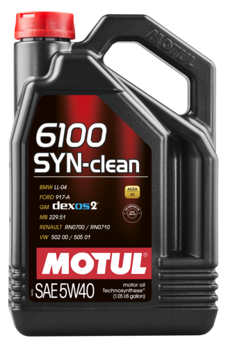 Масло моторное синтетическое - MOTUL 6100 SYN-CLEAN 5W-40 5л