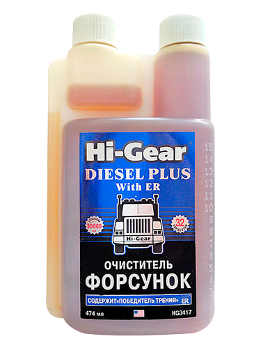HI-GEAR - Очиститель форсунок для дизеля с ER, 474мл / HG3417