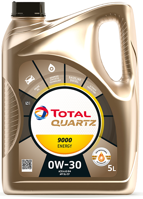 Масло моторное синтетическое - TOTAL QUARTZ 9000 ENERGY 0W30 5л