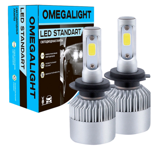 Лампа светодиодная Omegalight 12V HB4 17W (коробка 1шт)