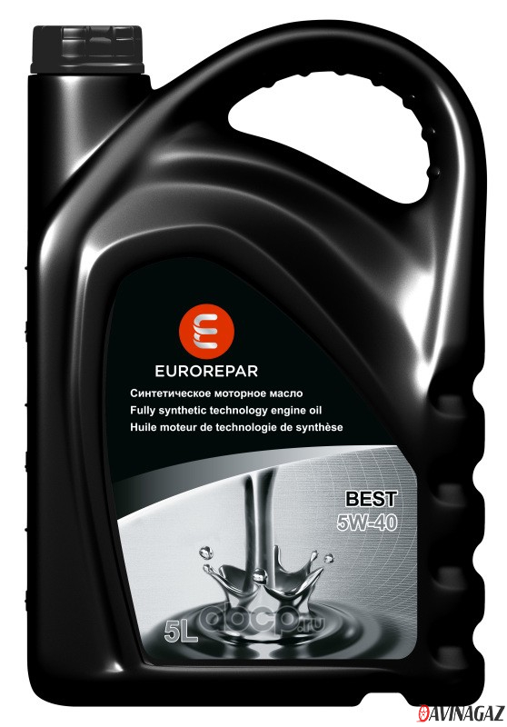 Масло моторное синтетическое - EUROREPAR BEST 5W40, 5л