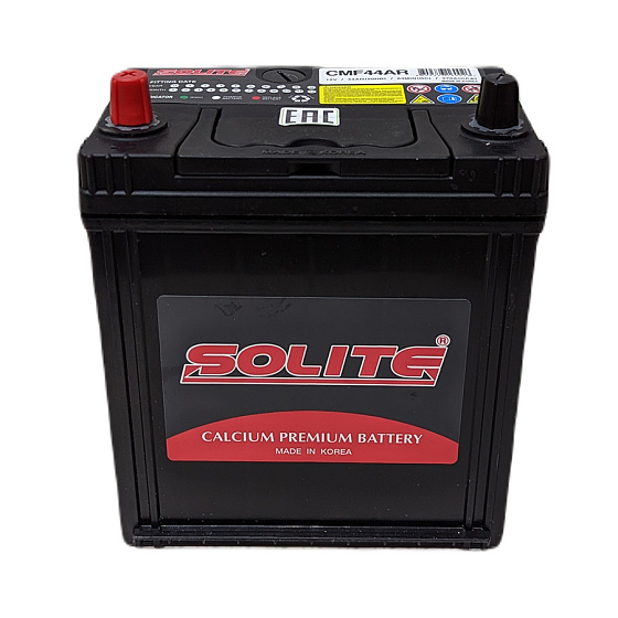 Аккумулятор - SOLITE Asia 44A/h (L+) 350А 187х127х225мм / SLT40L.B19.3B1
