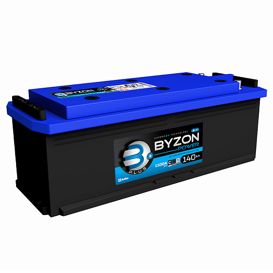 Аккумулятор для коммерческой техники - BYZON PLUS 140A/h (L+) 950А 513х189х220мм / BYZ140L.A.PLS