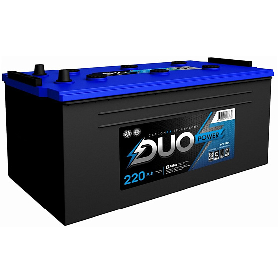 Аккумулятор для коммерческой техники - DUO POWER 220A/h (L+) 1550А 518х274х240мм / DUO120L.C
