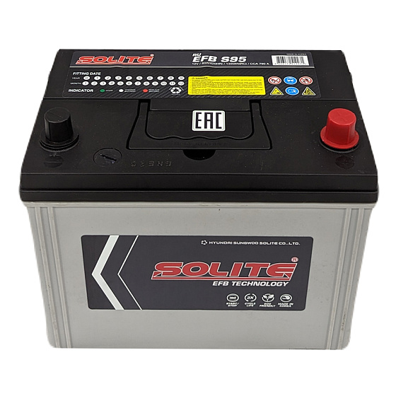 Аккумулятор - SOLITE EFB Asia 80A/h (R+) 790А 260х175х225мм / SLT80R.D26.EFB