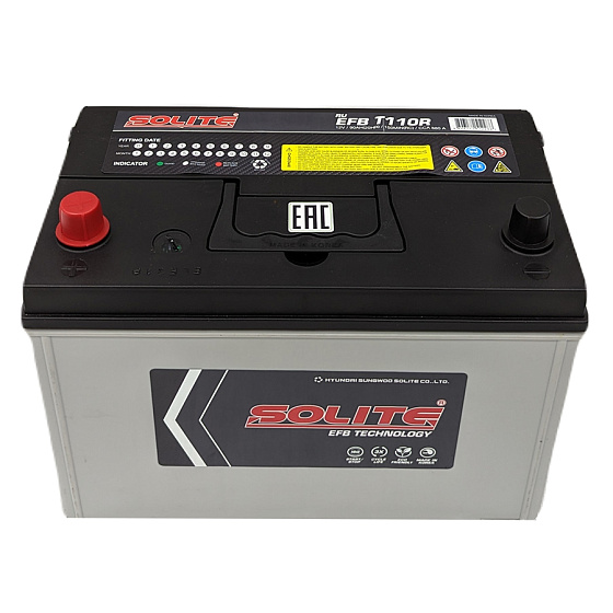 Аккумулятор - SOLITE EFB Asia 90A/h (L+) 880А 303х175х225мм / SLT90L.D31.EFB