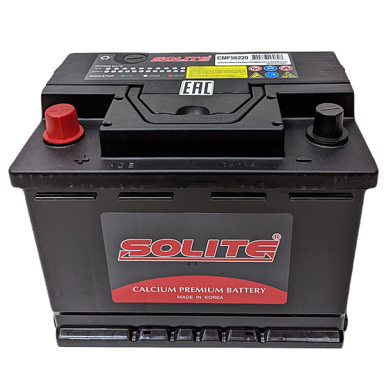 Аккумулятор - SOLITE 62A/h (L+) 600А 242х175х190мм / SLT62L.L2