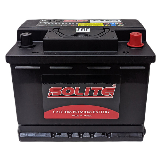 Аккумулятор - SOLITE 62A/h (R+) 600А 242х175х190мм / SLT62R.L2