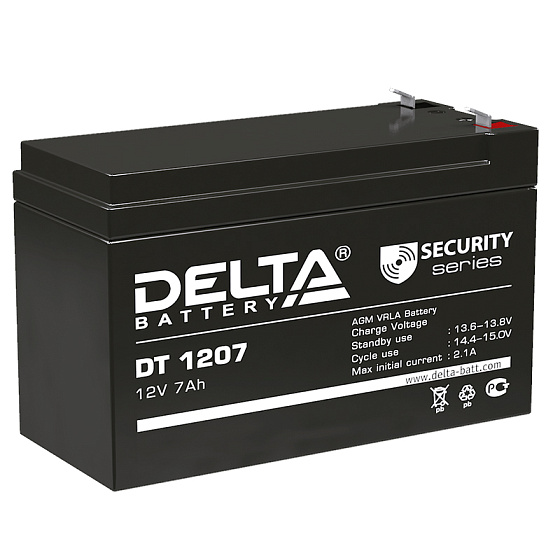 Промышленный аккумулятор - DELTA 12В 7A/h 151х65х102мм / DT 1207