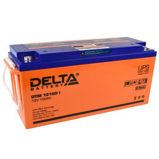 Промышленный аккумулятор - DELTA 12В 150A/h 484х170х241мм / DTM 12150 i
