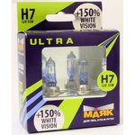 МАЯК - Комплект галогенных ламп H7 12V 55W PX26d White Vision +150% ULTRA, 2шт / 82720WV+150