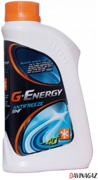 Антифриз готовый - G-Energy Antifreeze SNF 40 G12/G12+(красно-оранжевый), 1кг
