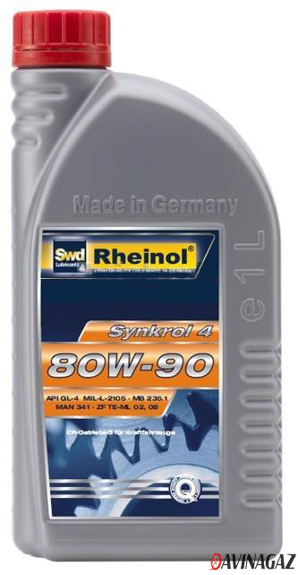 Трансмиссионное масло - SWD Rheinol Synkrol 4 80W90, 1л