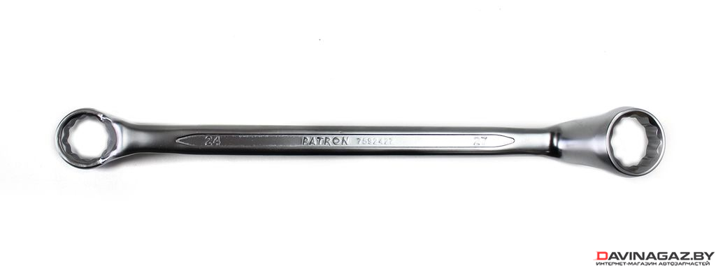 PATRON - Ключ накидной отогнутый на 75грд. 6х7 мм / P-7590607
