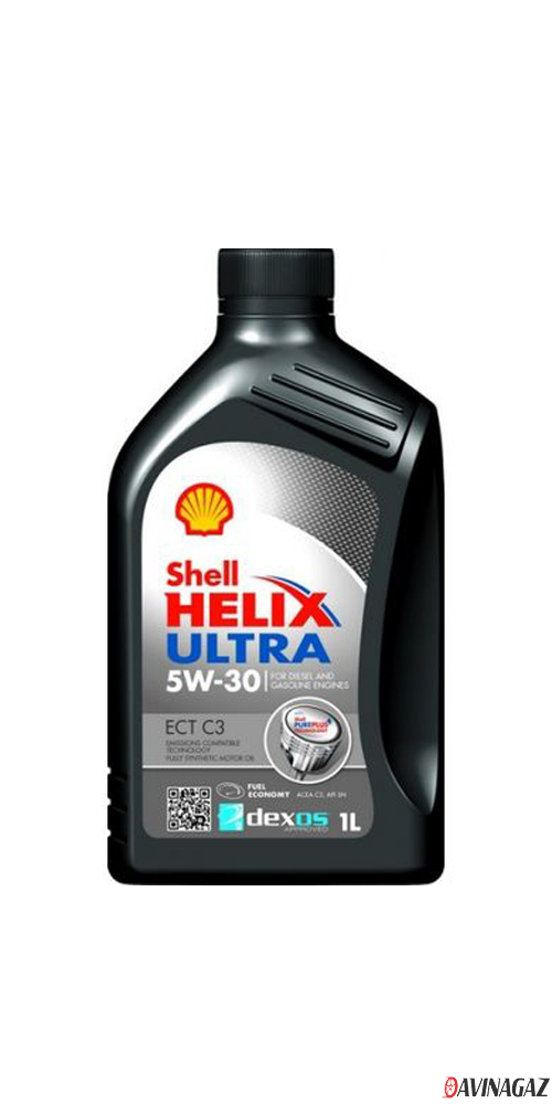 Масло моторное синтетическое - SHELL HELIX ULTRA ECT C3 5W30, 1л