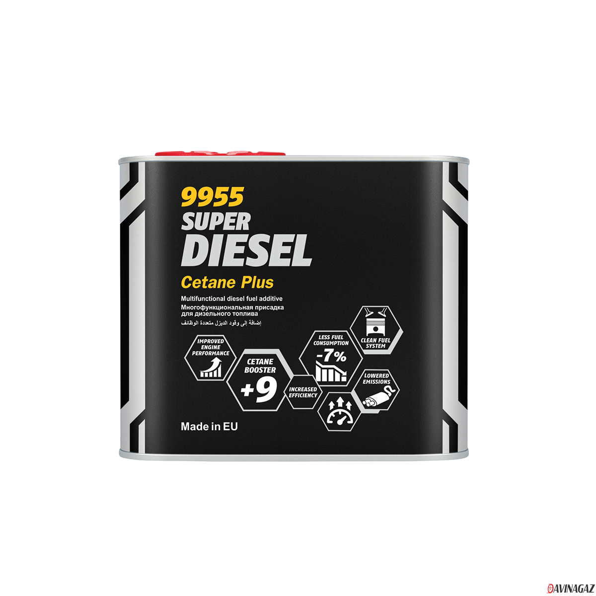 Присадка в дизельное топливо - MANNOL Super Diesel Cetane Plus 9955, 0.5л