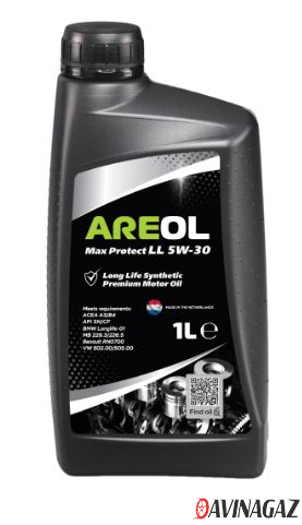 Масло моторное синтетическое - AREOL Max Protect LL 5W30 / 5W30AR012 (1л)