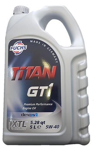 Масло моторное синтетическое - FUCHS TITAN GT1 5W40, 5л