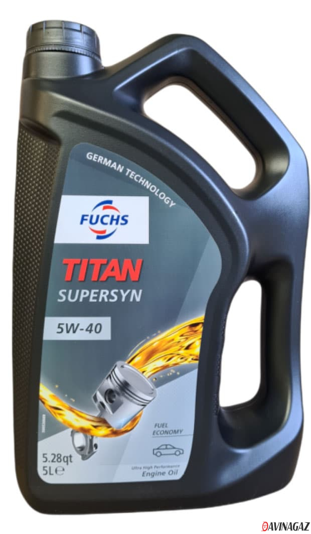 Масло моторное синтетическое - Fuchs Titan Supersyn 5W-40, 5л