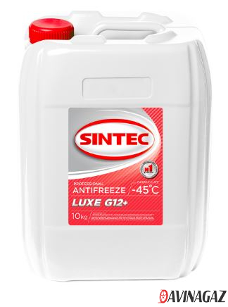 Антифриз готовый - SINTEC ANTIFREEZE LUXE G12+ (красный -45C), 10кг / 613504