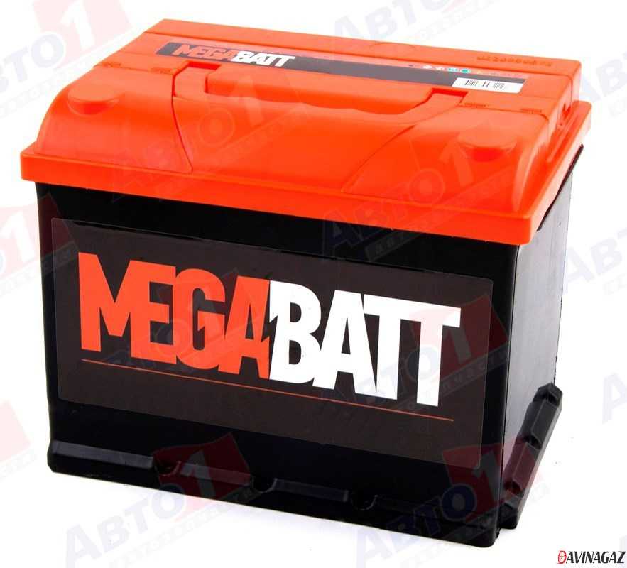 Аккумулятор - MEGA BATT 62A/H, 530А R+ 242x175x190 / 6CT-62 NR