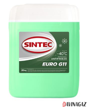 Антифриз готовый - SINTEC ANTIFREEZE EURO G11 (зеленый -40С), 20кг / 800521
