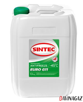 Антифриз готовый - SINTEC ANTIFREEZE EURO G11 (зеленый -45С), 10кг / 802561